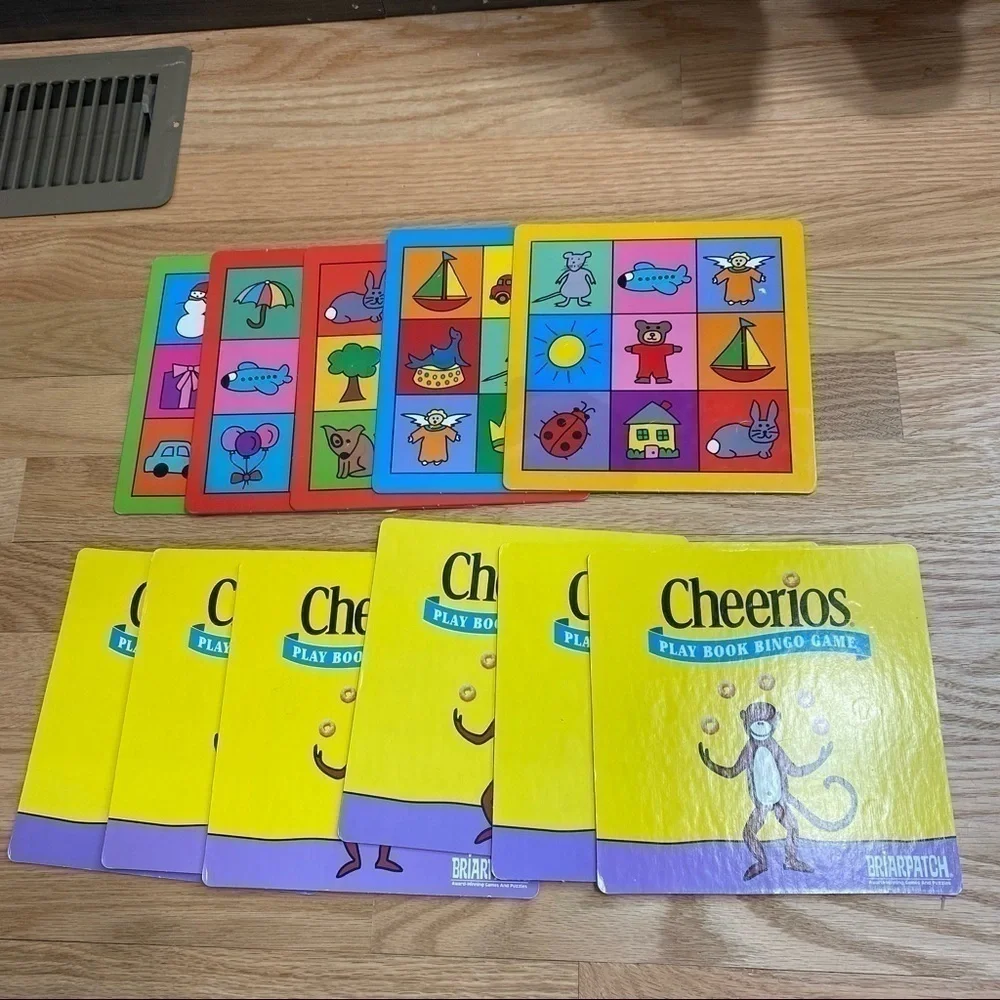 Vintage Cheerios Play Book Bingo Board Game Kids Toy